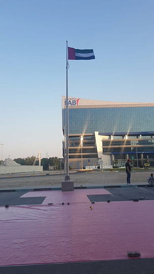 Flagpole manufacturer in Abu Dhabi