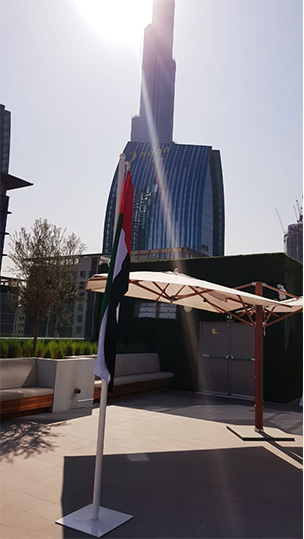 Flagpole in Abu Dhabi